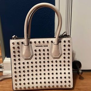 Studded White Michael Kors Crossbody